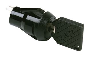 C&K COMPONENTS P20113TCM03Q22 KEY OPERATED SWITCH, 2 POSITION, PANEL