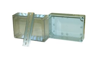 MULTICOMP PRO MP001238 ENCLOSURE, JUNCTION BOX, ABS, GREY/CLEAR