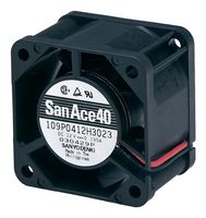 SANYO DENKI 109P0412G301 DC AXIAL FAN, 14.83CU.FT/MIN, BALL, 40MM ROHS COMPLIANT: YES