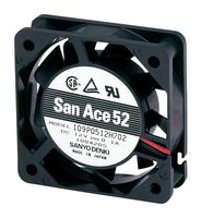 SANYO DENKI 109P0512A701 DC AXIAL FAN, 13.25CU.FT/MIN, BALL, 52MM