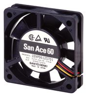 SANYO DENKI 109P0605M701 AXIAL FAN, 60MM, 0.3M3/MIN, 25DBA, 5V ROHS COMPLIANT: YES