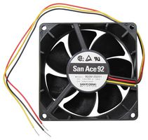 SANYO DENKI 9G0912S201 AXIAL FAN, 92MM, 2M3/MIN, 38DBA, 12V
