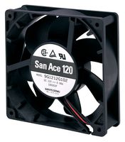 SANYO DENKI 9G1224H1D01 AXIAL FAN, 120MM, 2.8M3/MIN, 39DBA, 24V ROHS COMPLIANT: YES