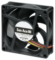 SANYO DENKI 9GA0824P4G001 DC AXIAL FAN, 67.4CU.FT/MIN, BALL, 80MM ROHS COMPLIANT: YES
