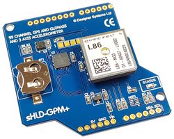 DESIGNER SYSTEMS SHLD-GPM+ GPM/GNSS SHIELD, ARDUINO & RASPBERRY-PI ROHS COMPLIANT: YES