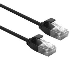 ROLINE 21.15.3951 PATCH CORD, RJ45 PLUG-PLUG, 300MM, BLK ROHS COMPLIANT: YES
