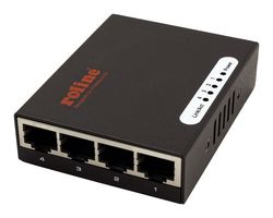 ROLINE 21.14.3514 ETHERNET SW, 4X RJ45, 10/100MBPS/1GBPS ROHS COMPLIANT: YES