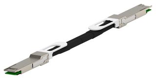 TE CONNECTIVITY 2323767-4 I/O CABLE, QSFP-DD 76P PLUG-PLUG, 2.5M