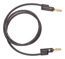 POMONA 2948-48-0 TEST LEAD, 4MM PLUG-PLUG, 1.219M, BLACK ROHS COMPLIANT: YES