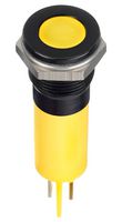 APEM Q12F1BXXHY12E LED PANEL INDICATOR, YELLOW, 12MM, 12VDC ROHS COMPLIANT: YES
