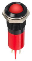 APEM Q16P1BXXHR12E LED PANEL INDICATOR, RED, 16MM, 12VDC ROHS COMPLIANT: YES