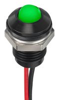 APEM Q8P5BXXHG24E LED PANEL INDICATOR, GREEN, 8MM, 24VDC ROHS COMPLIANT: YES
