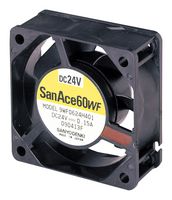 SANYO DENKI 9WF0624H401 AXIAL FAN, DC, 0.15A, 60MM, 23.66CFM
