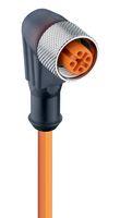 LUMBERG AUTOMATION RKWT 4-07/10 M SENSOR CORD, 4P M12 RCPT-FREE END, 10M ROHS COMPLIANT: YES