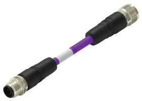 TE CONNECTIVITY TAA755A5501-001 SENSOR CORD, 5P M12 PLUG-M12 RCPT, 19.7"