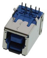 AMPHENOL COMMUNICATIONS SOLUTIONS GSB4211311WEU USB CONN, 3.0 TYPE B, RCPT, THT