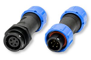 MULTICOMP PRO MP002644 INDUSTRIAL CIR CONNECTOR KIT, IP67, 2PC