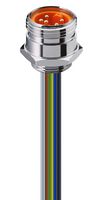 LUMBERG AUTOMATION 11636 SENSOR CORD, 4+PE, 7/8" PLUG-FREE, 300MM