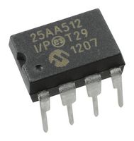 MICROCHIP 25AA512-I/P EEPROM, 512KBIT, -40 TO 85DEG C