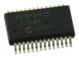 MICROCHIP PIC18F26K22-E/SS MCU, 8BIT, 64MHZ, SSOP-28 ROHS COMPLIANT: YES