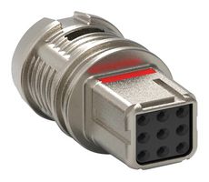 DEUTSCH - TE CONNECTIVITY D369-MR99-NS1 CONNECTOR, RCPT, 9POS, 3 ROW, CRIMP