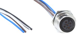 NORCOMP FPM12A05I12AF01 SENSOR CORD, M12 RCPT-FREE END, 304.8MM ROHS COMPLIANT: YES