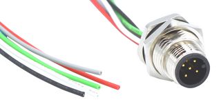 NORCOMP MPM12A05I12AR02 SENSOR CORD, M12 PLUG-FREE END, 304.8MM