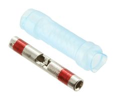 RAYCHEM - TE CONNECTIVITY 650129-000 WIRE SPLICE, CRIMP, RED, 20AWG, 0.61MM2 ROHS COMPLIANT: YES