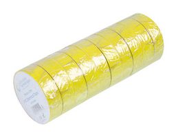 MULTICOMP PRO MP002162 TAPE, PVC, 19MM X 33M, YELLOW, PK10