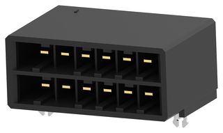 AMP - TE CONNECTIVITY 1-316081-3 WTB CONN, R/A HEADER, 12POS, 2ROW/5.08MM