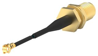 TE CONNECTIVITY 2032440-1 RF CABLE, UMCC PLUG-SMA BHD JACK, 200MM
