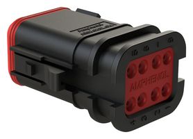 AMPHENOL SINE/TUCHEL AT06-08SB-OMBLK AUTOMOTIVE HOUSING, PLUG, 8POS, BLACK ROHS COMPLIANT: YES