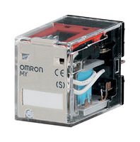 OMRON INDUSTRIAL AUTOMATION MY2 48DC(S) POWER RELAY, DPDT, 48V, 5A, SOCKET