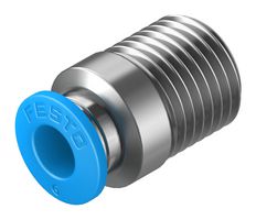 FESTO QS-1/4-6-I PUSH-IN FITTING, 6MM, R1/4, 13.7MM ROHS COMPLIANT: YES
