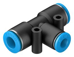 FESTO QST-8-6 PUSH-IN T-FITTING, 8MM, 14.5MM ROHS COMPLIANT: YES