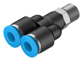 FESTO QSY-1/8-6 PUSH-IN Y-FITTING, 6MM, R1/8, 12.5MM