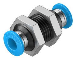 FESTO 153158 PUSH-IN BULKHEAD FITTING, 6MM, M14 X 1