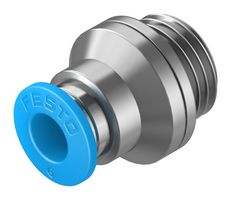 FESTO QS-G1/4-6-I PUSH-IN FITTING, 6MM, G1/4, 17MM ROHS COMPLIANT: YES