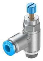 FESTO GRLA-1/8-QS-6-RS-D 1-WAY FLOW CTRL VALVE, QS-6-G1/8, 10BAR ROHS COMPLIANT: YES