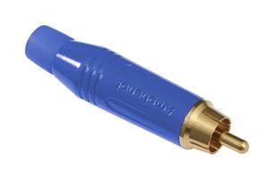 AMPHENOL AUDIO ACPRBLU RCA CONN, PLUG, 2POS, 13.8MM