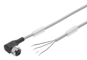 FESTO NEBU-M12W5-K-2.5-LE4 SENSOR CORD, 4P M12 RCPT-FREE END, 2.5M