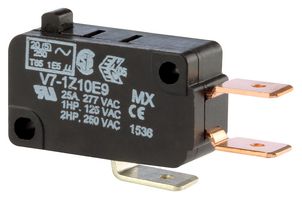 HONEYWELL V7-1Z10E9 MICROSWITCH, SPDT, PIN PLUNGER, 25A/277V