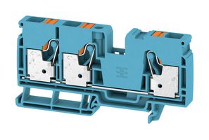 WEIDMULLER 2490510000 TERMINAL BLOCK, DIN RAIL, 3POS, 6AWG ROHS COMPLIANT: YES