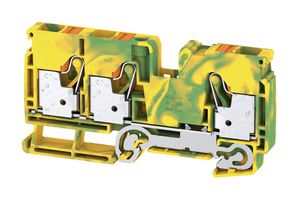 WEIDMULLER 2490590000 PE TERMINAL BLOCK, DIN RAIL, 3POS, 6AWG ROHS COMPLIANT: YES