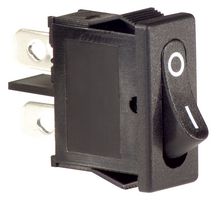 MULTICOMP PRO MP004427 ROCKER SW, SPST, 6A, 250VAC, BLK, PANEL ROHS COMPLIANT: YES