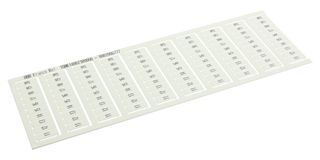 TE CONNECTIVITY - ENTRELEC 1SNK140021R0000 MARKER CARD, PRE-PRINTED, WHITE, TB ROHS COMPLIANT: YES