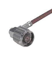 HUBER+SUHNER 16"N-50-3-27/133"NE RF COAX CONN, N R/A PLUG, 50 OHM, CABLE ROHS COMPLIANT: YES