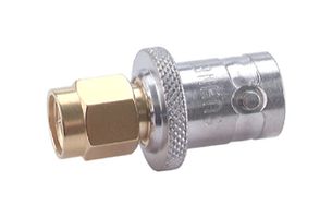 HUBER+SUHNER 33"SMA-BNC-50-1/1--"NE RF ADAPTER, SMA PLUG-BNC JACK, 50 OHM ROHS COMPLIANT: YES
