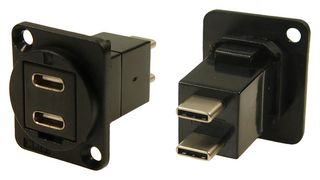 CLIFF ELECTRONIC COMPONENTS CP30212 DUAL USB TYPE C RCPT-PLUG, 24POS ROHS COMPLIANT: YES