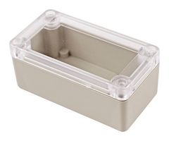 MULTICOMP PRO MP004826 ENCLOSURE, GENERAL PURPOSE, ABS, GRY/CLR ROHS COMPLIANT: YES